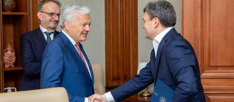 Prim-ministrul Dorin Recean a avut o întrevedere cu Didier Reynders